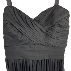 Vintage City Triangles‎ Long Maxi Dress Black Empire Waist Juniors Sz 7 FLAW